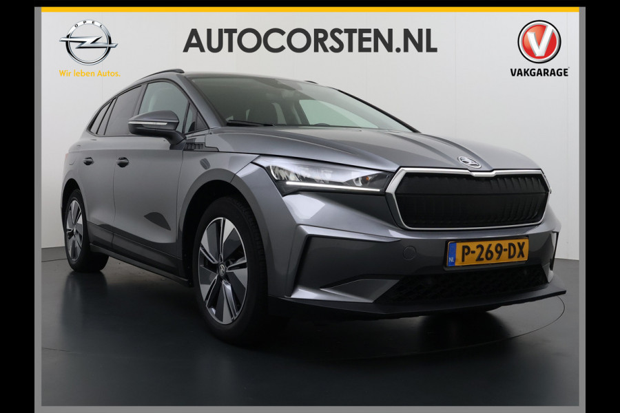 Škoda ENYAQ iV 60 SOH 94% Trekhaak Warmtepomp Navi Ecc Apple Carplay Android Auto Cruise Control Pdc Keyless Advanced Privacy Glas Led DAB Isofix Draadloze telefoonlader Rijstrooksensor 1.000KG Trekgewicht 1e Eigenaar Origineel Nederlandse Auto