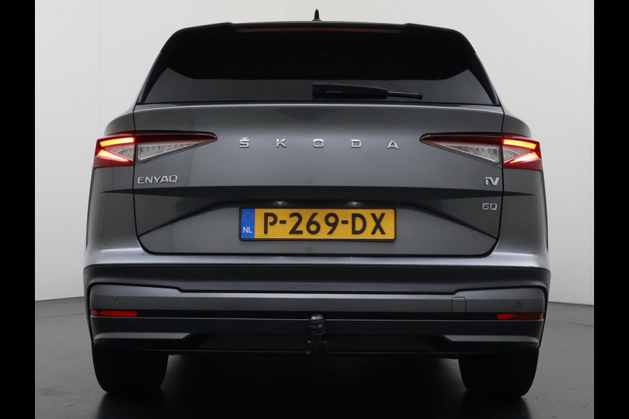 Škoda ENYAQ iV 60 SOH 94% Trekhaak Warmtepomp Navi Ecc Apple Carplay Android Auto Cruise Control Pdc Keyless Advanced Privacy Glas Led DAB Isofix Draadloze telefoonlader Rijstrooksensor 1.000KG Trekgewicht 1e Eigenaar Origineel Nederlandse Auto