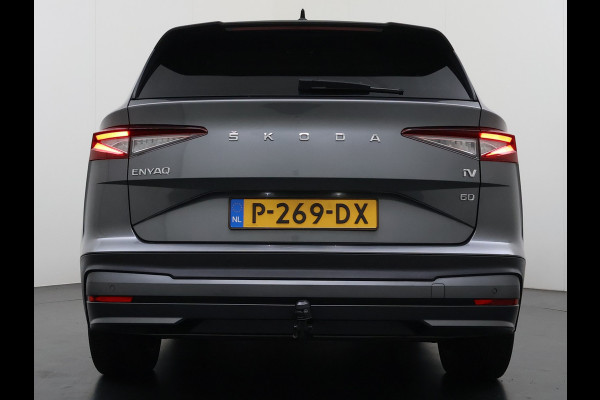 Škoda ENYAQ iV 60 SOH 94% Trekhaak Warmtepomp Navi Ecc Apple Carplay Android Auto Cruise Control Pdc Keyless Advanced Privacy Glas Led DAB Isofix Draadloze telefoonlader Rijstrooksensor 1.000KG Trekgewicht 1e Eigenaar Origineel Nederlandse Auto