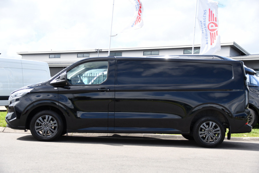 Ford Transit Custom 300 2.0 TDCI L2H1 Black Edition Full Options! Adaptieve Cruise, Virtual, Camera, LED, Carplay, 170pk, Trekhaak, Stuurverwarming, Automaat, Stoelverwarming, Uniek!