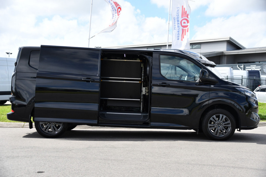 Ford Transit Custom 300 2.0 TDCI L2H1 Black Edition Full Options! Adaptieve Cruise, Virtual, Camera, LED, Carplay, 170pk, Trekhaak, Stuurverwarming, Automaat, Stoelverwarming, Uniek!