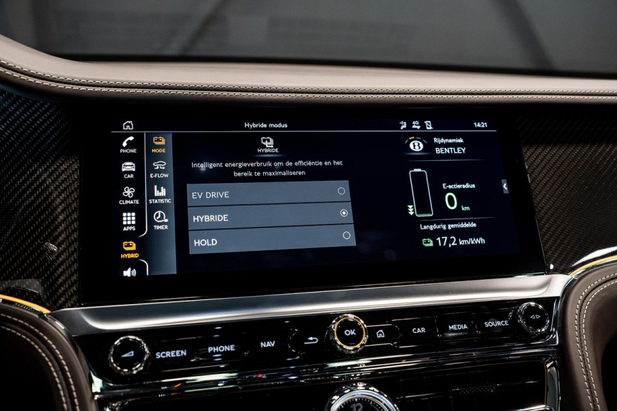 Bentley Flying Spur 2.9 V6 Hybrid S *NAIM-Audio / Stoelventilatie + Massage / Carbon in-/exterieur / Nachtzicht / Pano / Rotating-Display / Surround-View*