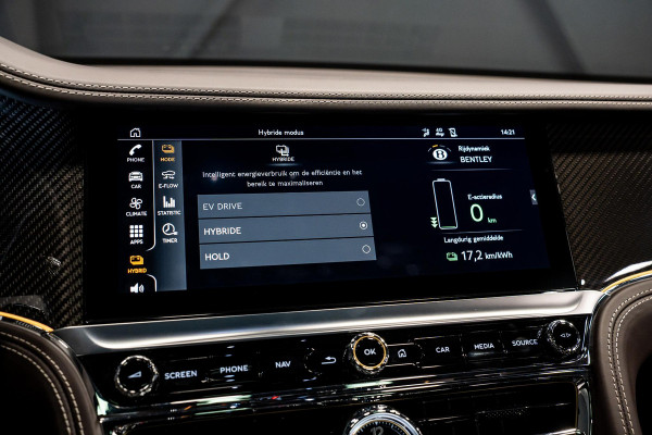 Bentley Flying Spur 2.9 V6 Hybrid S *NAIM-Audio / Stoelventilatie + Massage / Carbon in-/exterieur / Nachtzicht / Pano / Rotating-Display / Surround-View*