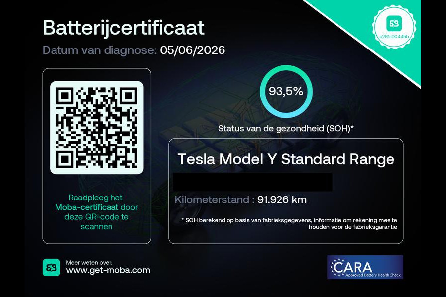 Tesla Model Y RWD 58 kWh | TREKHAAK | 93,5% SOH | 20" LM VELGEN | ZWARTE DETAILS |