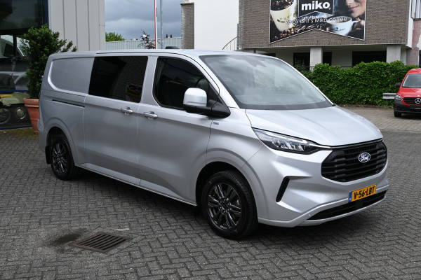 Ford Transit Custom 300L Limited 2.0 TDCI L2 DC 3000 KG inklapbare trekhaak, LED, Navigatie met camera
