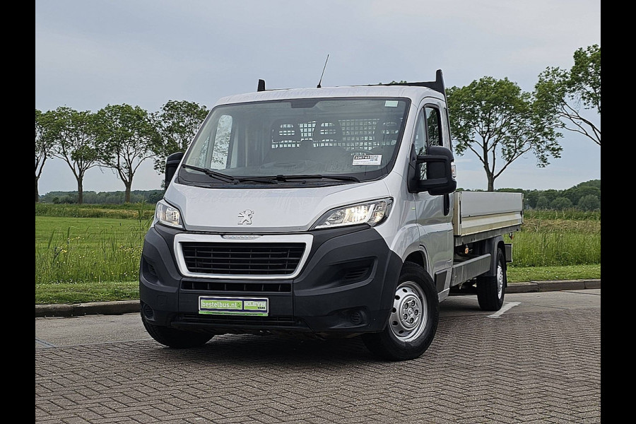 Peugeot Boxer 2.0 BlueHDI L3 Open-Laadbak 4.20m XL Trekhaak Airco Euro6! L3 Open-Laadbak XL Trekhaak Airco Navi Euro6!