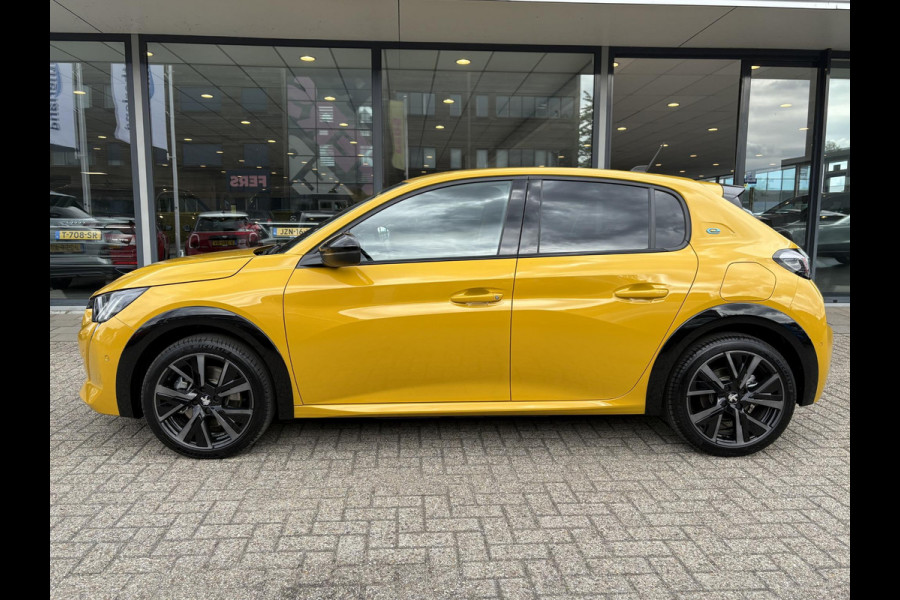 Peugeot e-208 EV GT 50 kWh | 99,3% SOH | 7800 KM | Stoelverwarming | Adaptive Cruise | Dodehoeksensoren | LM Winterset