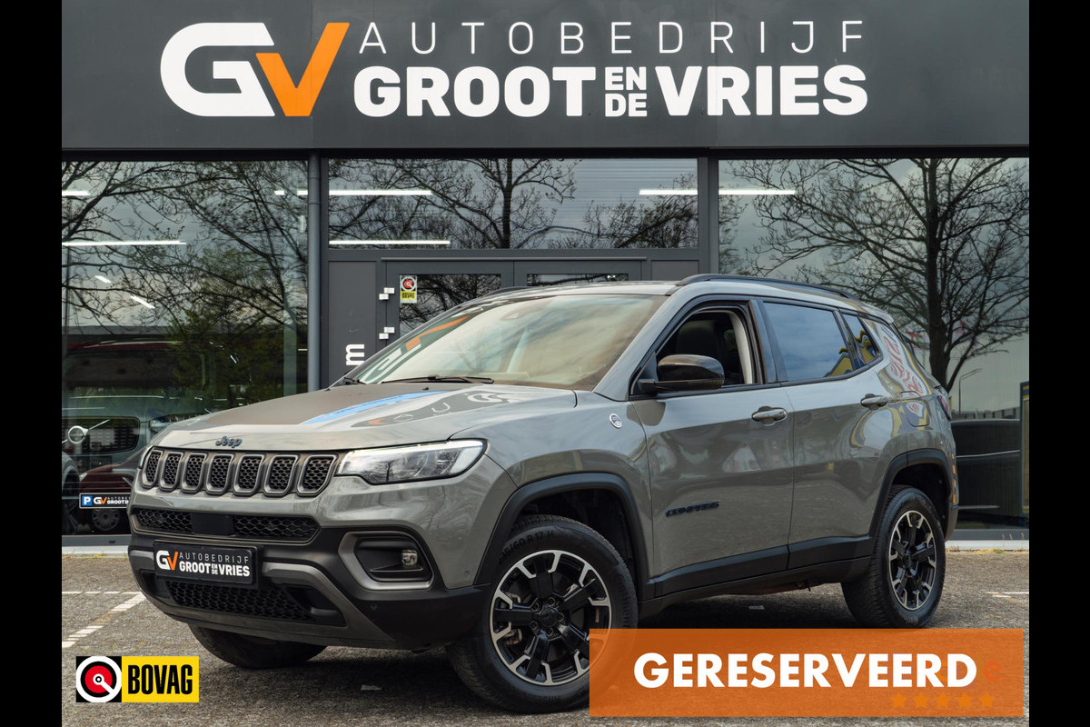 Jeep Compass 4xe 240 Plug-in Hybrid Electric Trailhawk|Panorama Elek achterklep