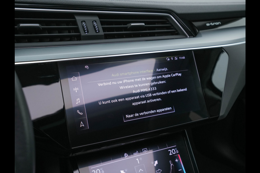 Audi e-tron 50 Quattro Advanced [ 3-Fase-11kW ] [ SOH-100% ] (INCL-BTW) *HEATPUMP | PANO | LEATHER | DIGI-COCKPIT | FULL-LED | MEMORY-PACK |  KEYLESS | NAVI-FULLMAP | TOWBAR | SHIFTPADDLES | COMFORTSEATS | 20"ALU*