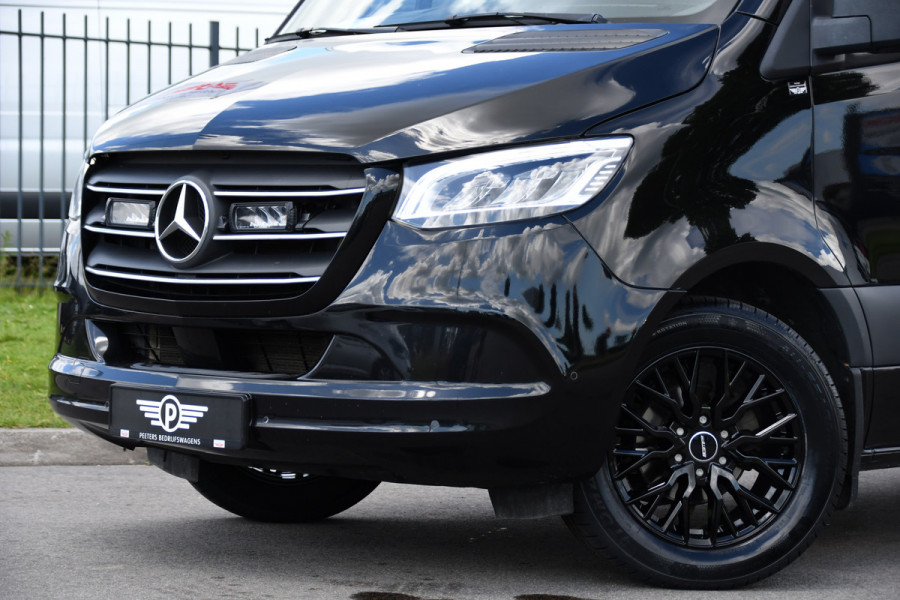 Mercedes-Benz Sprinter 317 1.9 CDI L2H1 RWD Black Edition Adaptieve Cruise, Camera, LED, Carplay, 3500kg Trekhaak, Stoelverwarming, Standkachel, Softclose, Automaat, Uniek!