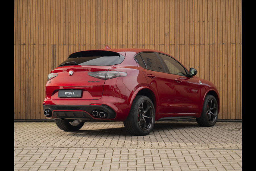 Alfa Romeo Stelvio 2.9 V6 AWD Quadrifoglio | Harman/Kardon | Rosso Competizione | Adapt. cruise | CarPlay | Carbon stuur