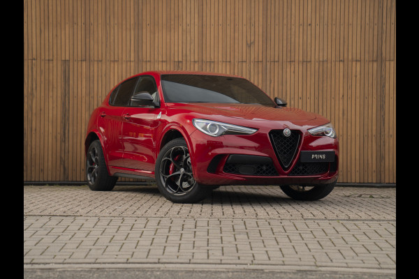 Alfa Romeo Stelvio 2.9 V6 AWD Quadrifoglio | Harman/Kardon | Rosso Competizione | Adapt. cruise | CarPlay | Carbon stuur