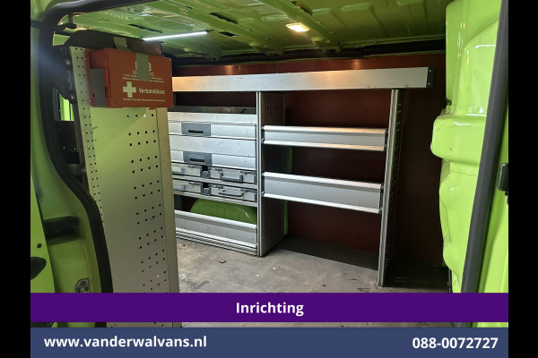 Renault Trafic 1.6 dCi L1H1 Inrichting Euro6 Airco | Navigatie | LED | Trekhaak | Cruisecontrol Parkeersensoren, Bijrijdersbank