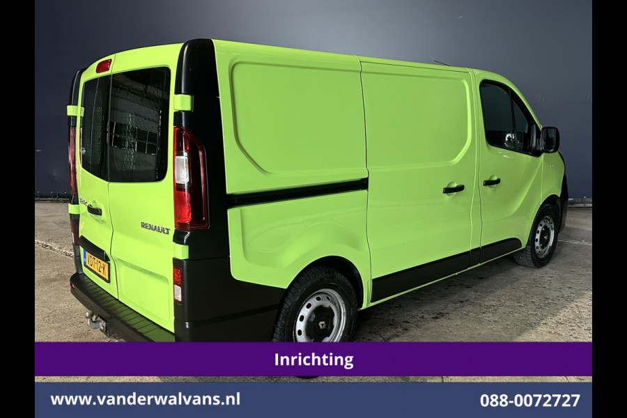 Renault Trafic 1.6 dCi L1H1 Inrichting Euro6 Airco | Navigatie | LED | Trekhaak | Cruisecontrol Parkeersensoren, Bijrijdersbank