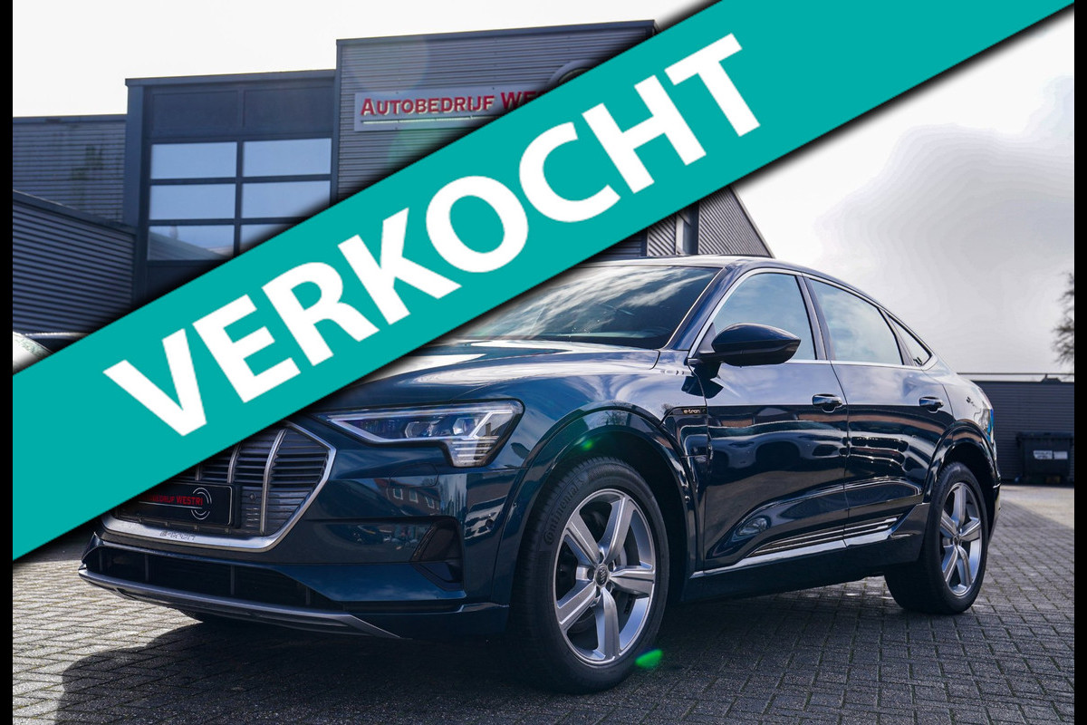 Audi e-tron Sportback 55 quattro Business edition Plus 95 kWh | Panorama | Luxe Leder | Adaptieve cruise | Memory | Clima achter