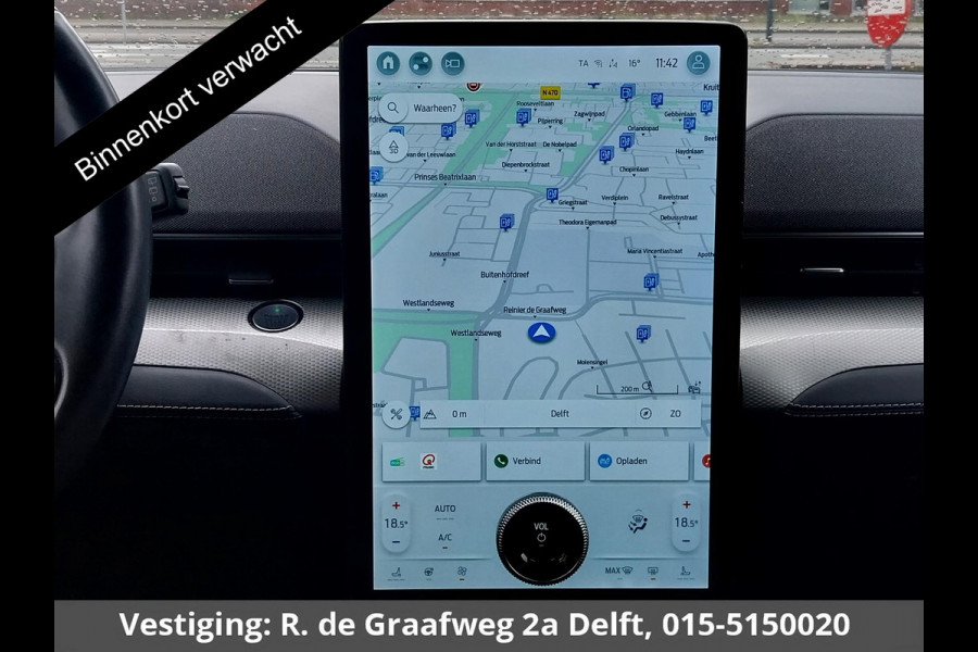 Ford Mustang Mach-E Extended RWD 98 kWh SOH 94% | Navigatie | Trekhaak | Stuur-& Stoelverwarming | Leder | Camera |