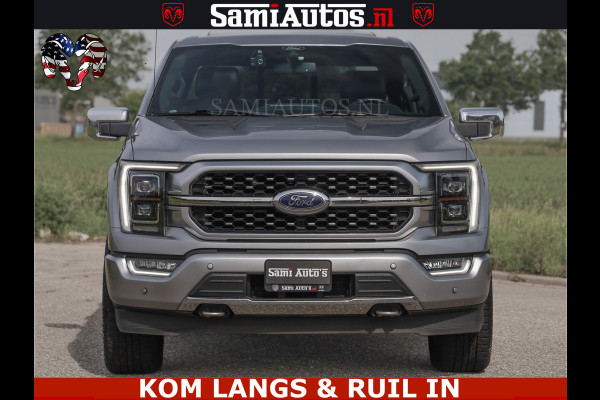 Ford USA F-150 PLATINUM | MASSAGE | PANO | GROOTSCHERM | COMFORT STOELEN | ADAPTIVE CRUISE | DC | DUBBELE CABINE | 5 PERSOONS | DC | DASH CAM | MASSAGE |
