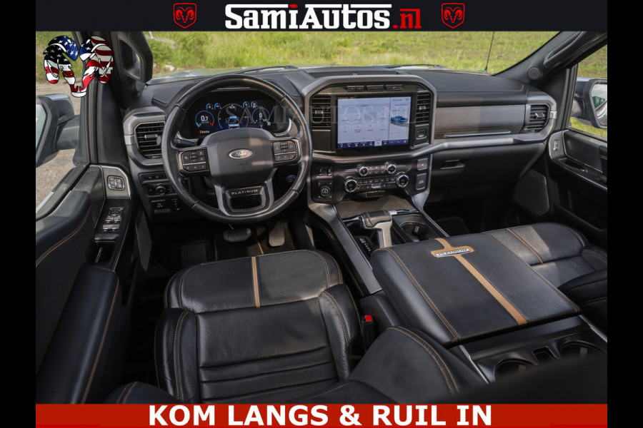 Ford USA F-150 PLATINUM | MASSAGE | PANO | GROOTSCHERM | COMFORT STOELEN | ADAPTIVE CRUISE | DC | DUBBELE CABINE | 5 PERSOONS | DC | DASH CAM | MASSAGE |