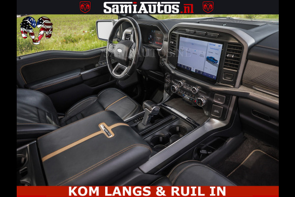 Ford USA F-150 PLATINUM | MASSAGE | PANO | GROOTSCHERM | COMFORT STOELEN | ADAPTIVE CRUISE | DC | DUBBELE CABINE | 5 PERSOONS | DC | DASH CAM | MASSAGE |