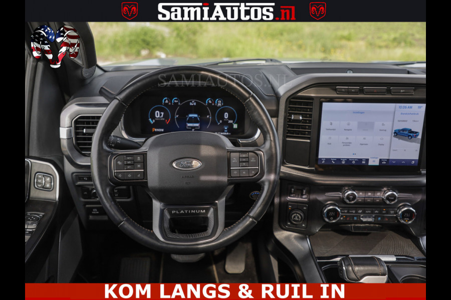 Ford USA F-150 PLATINUM | MASSAGE | PANO | GROOTSCHERM | COMFORT STOELEN | ADAPTIVE CRUISE | DC | DUBBELE CABINE | 5 PERSOONS | DC | DASH CAM | MASSAGE |