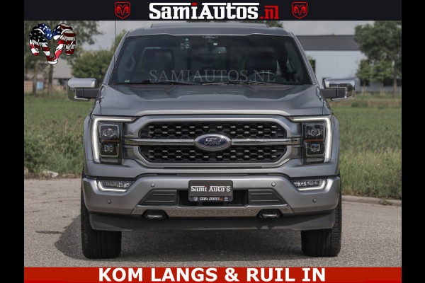 Ford USA F-150 PLATINUM | MASSAGE | PANO | GROOTSCHERM | COMFORT STOELEN | ADAPTIVE CRUISE | DC | DUBBELE CABINE | 5 PERSOONS | DC | DASH CAM | MASSAGE |
