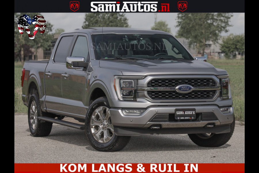 Ford USA F-150 PLATINUM | MASSAGE | PANO | GROOTSCHERM | COMFORT STOELEN | ADAPTIVE CRUISE | DC | DUBBELE CABINE | 5 PERSOONS | DC | DASH CAM | MASSAGE |
