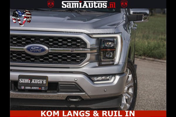 Ford USA F-150 PLATINUM | MASSAGE | PANO | GROOTSCHERM | COMFORT STOELEN | ADAPTIVE CRUISE | DC | DUBBELE CABINE | 5 PERSOONS | DC | DASH CAM | MASSAGE |