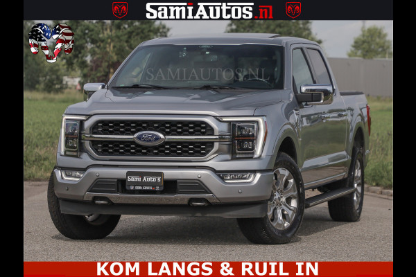 Ford USA F-150 PLATINUM | MASSAGE | PANO | GROOTSCHERM | COMFORT STOELEN | ADAPTIVE CRUISE | DC | DUBBELE CABINE | 5 PERSOONS | DC | DASH CAM | MASSAGE |