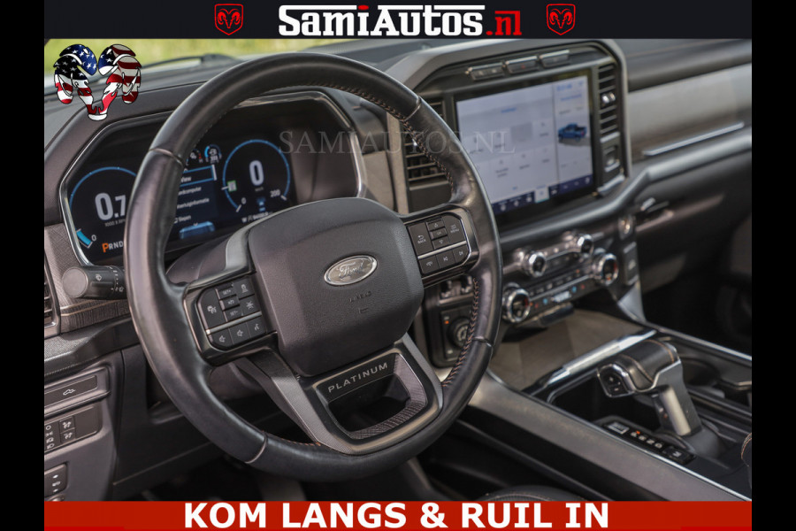 Ford USA F-150 PLATINUM | MASSAGE | PANO | GROOTSCHERM | COMFORT STOELEN | ADAPTIVE CRUISE | DC | DUBBELE CABINE | 5 PERSOONS | DC | DASH CAM | MASSAGE |
