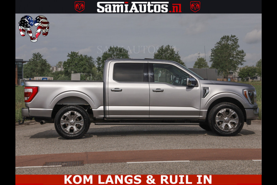Ford USA F-150 PLATINUM | MASSAGE | PANO | GROOTSCHERM | COMFORT STOELEN | ADAPTIVE CRUISE | DC | DUBBELE CABINE | 5 PERSOONS | DC | DASH CAM | MASSAGE |