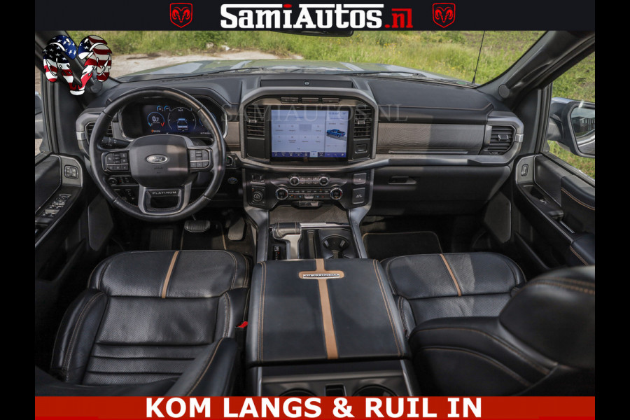 Ford USA F-150 PLATINUM | MASSAGE | PANO | GROOTSCHERM | COMFORT STOELEN | ADAPTIVE CRUISE | DC | DUBBELE CABINE | 5 PERSOONS | DC | DASH CAM | MASSAGE |