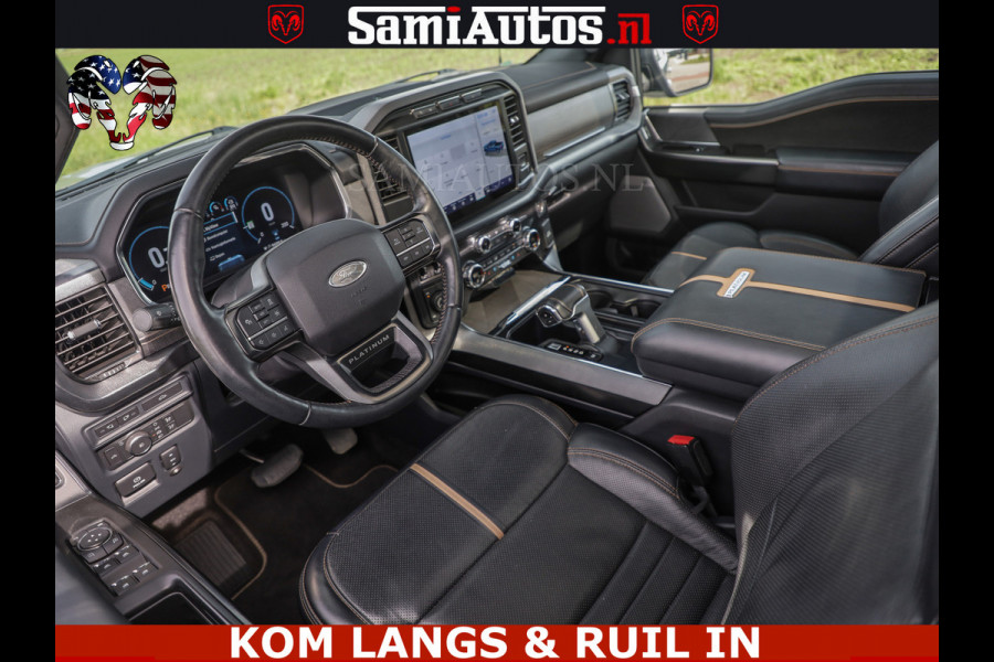 Ford USA F-150 PLATINUM | MASSAGE | PANO | GROOTSCHERM | COMFORT STOELEN | ADAPTIVE CRUISE | DC | DUBBELE CABINE | 5 PERSOONS | DC | DASH CAM | MASSAGE |
