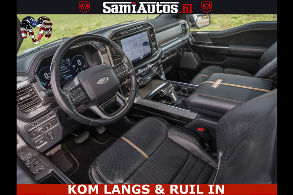 Ford USA F-150 PLATINUM | MASSAGE | PANO | GROOTSCHERM | COMFORT STOELEN | ADAPTIVE CRUISE | DC | DUBBELE CABINE | 5 PERSOONS | DC | DASH CAM | MASSAGE |