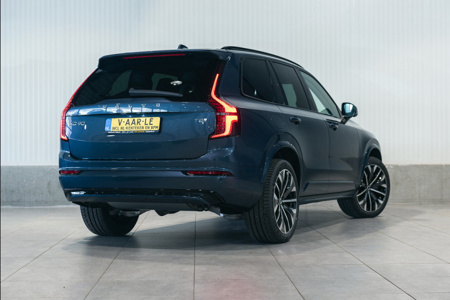 Volvo XC90 T8 Aut. Ultra Dark Luchtvering 360camera Stoelverwarming NIEUW 455pk
