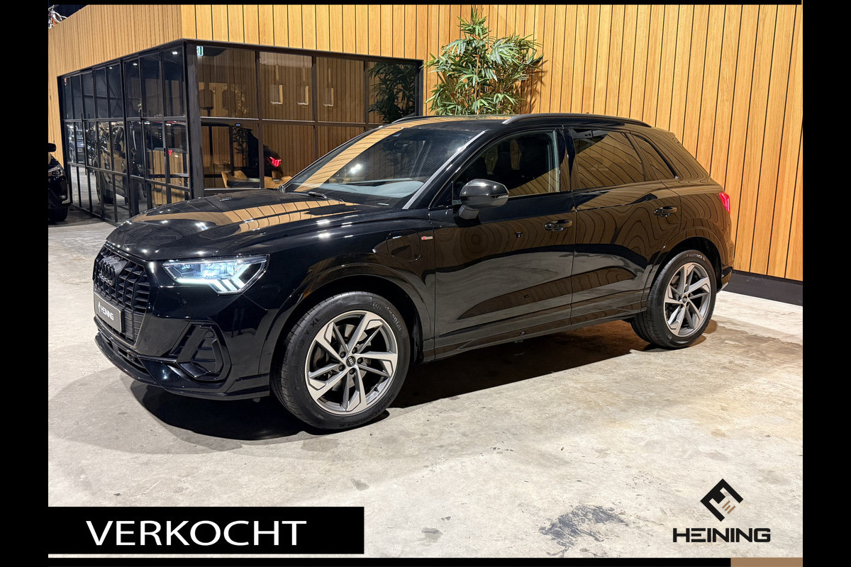 Audi Q3 45 TFSI e S edition Black edition. Trekhaak. Navi. 19 inch. Camera.