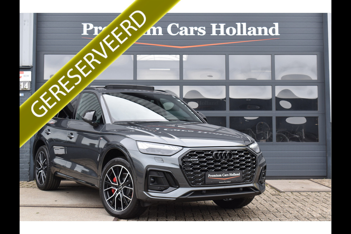 Audi Q5 Sportback 50 TFSI e S-Line 299 Pk Pano RS-Leder Rood Stiksel HUD Sfeer Keyless Trekhaak SQ5