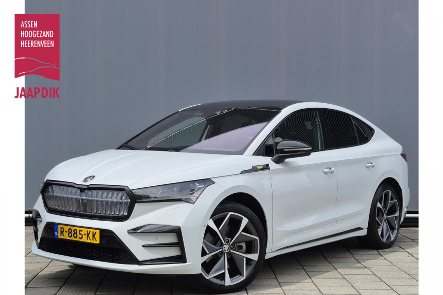 Škoda ENYAQ Coupé iV BWJ 2022 | 80 RS | PANO | LEER | TREKHAAK | 21'' LMV | NAVI | CARPLAY | CAMERA A |