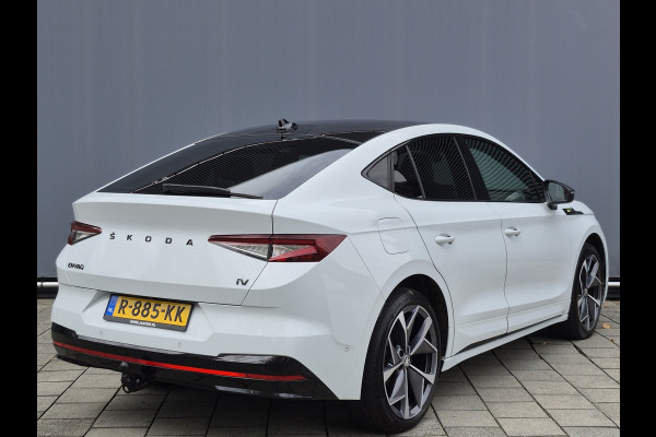 Škoda ENYAQ Coupé iV BWJ 2022 | 80 RS | PANO | LEER | TREKHAAK | 21'' LMV | NAVI | CARPLAY | CAMERA A |