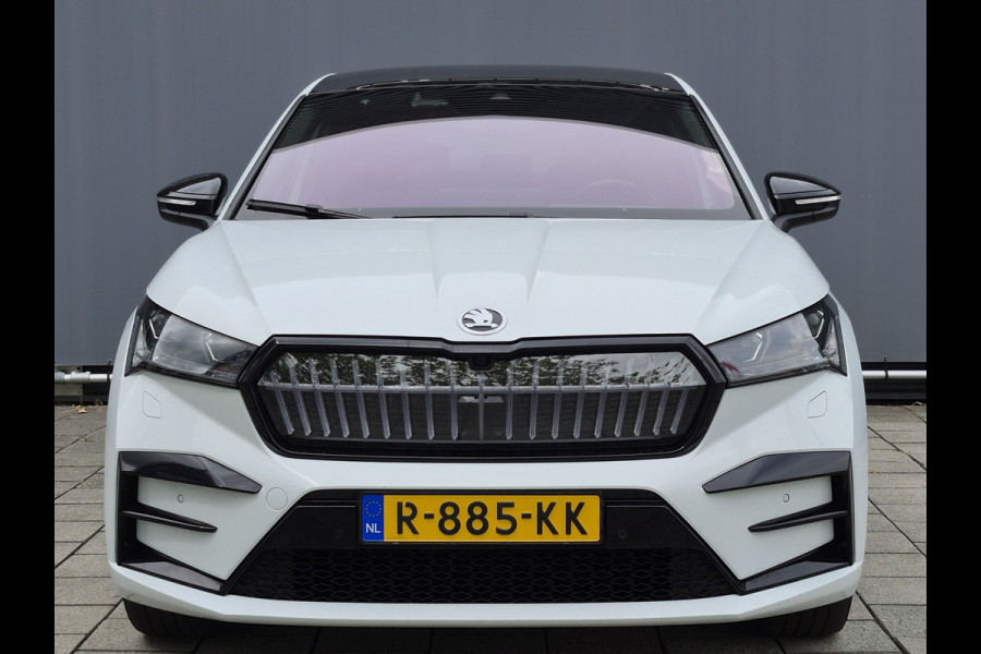 Škoda ENYAQ Coupé iV BWJ 2022 | 80 RS | PANO | LEER | TREKHAAK | 21'' LMV | NAVI | CARPLAY | CAMERA A |