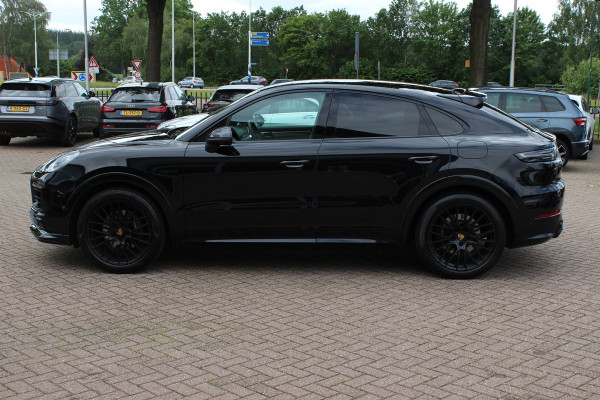 Porsche Cayenne Coupé 3.0 E-Hybrid Platinum Edition / TechArt / Panoramadak / 360Camera / Keyless / Sportdesign+Chrono / 21'' / Softclose / Adaptieve Stoelen / Stoelverwarming 4x / Dodehoek / DAB / Cruise Control