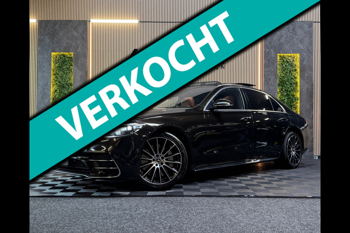 Mercedes-Benz S-Klasse 580 e Lang AMG Line BTW|PREMIUM|PANO|MASSAGE|SOFTCLOSE|ACHTERASB|BURMESTER 3D|CHAUFFEURSPAKKET|KOELKAST|TV!