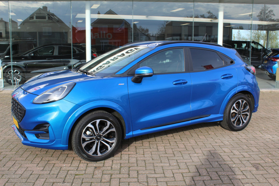 Ford Puma 1.0 EcoBoost Hybrid ST-Line , 125pk Climate control , Stoel,Stuur en Voorruitverwarming Navigatie , Bluetooth , Parkeersensoren achter