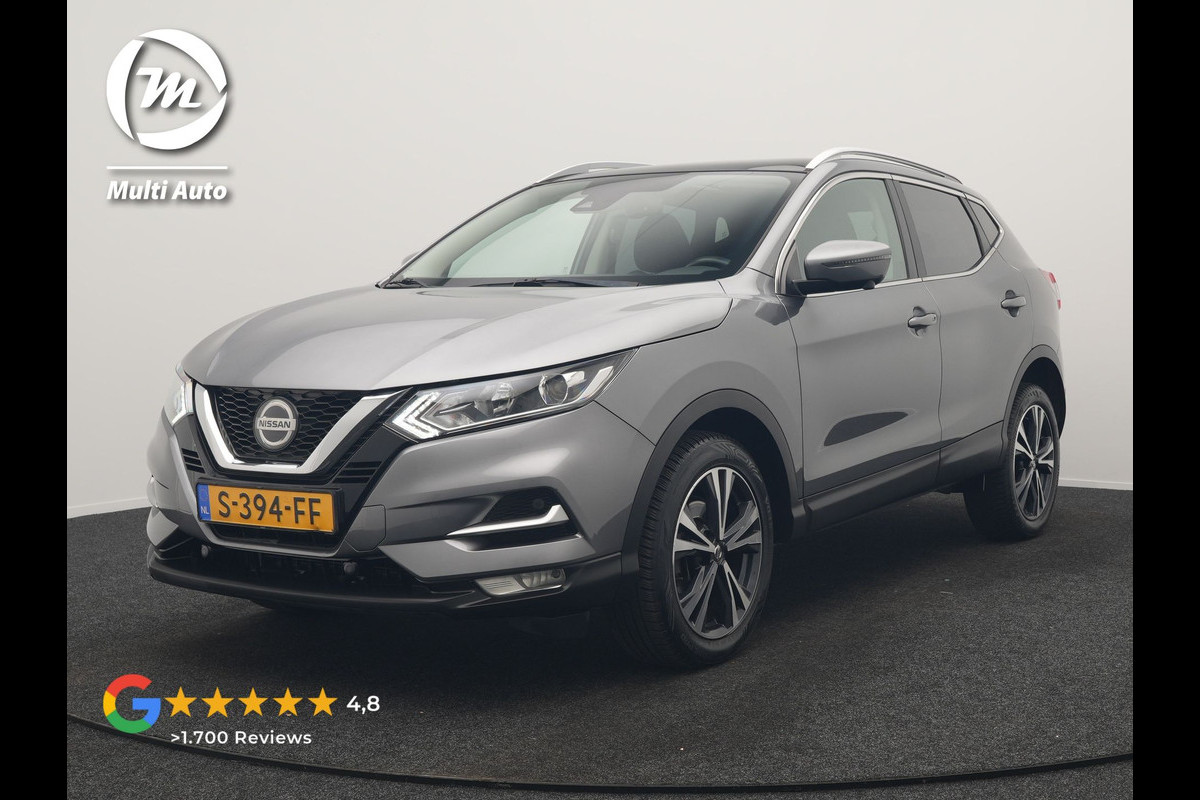 Nissan QASHQAI 1.3 DIG-T N-Connecta 160pk | Trekhaak Afn. | Panodak | 360 Camera | Stoelverwarming | Keyless | Apple Carplay | Navigatie | Cruise Control |