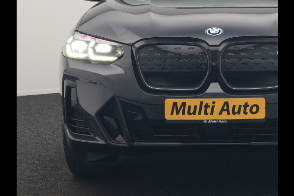 BMW iX3 M Sport 80 kWh 286pk Dealer O.H. | Panodak | Adaptive Cruise | Head Up | 360 Camera | Harman / Kardon | Lederen Sportstoelen Memory & Verwarmd | Keyless | Blis | Stuur Verwarmd | Sfeerverlichting | Apple Carplay | 20"L.M |