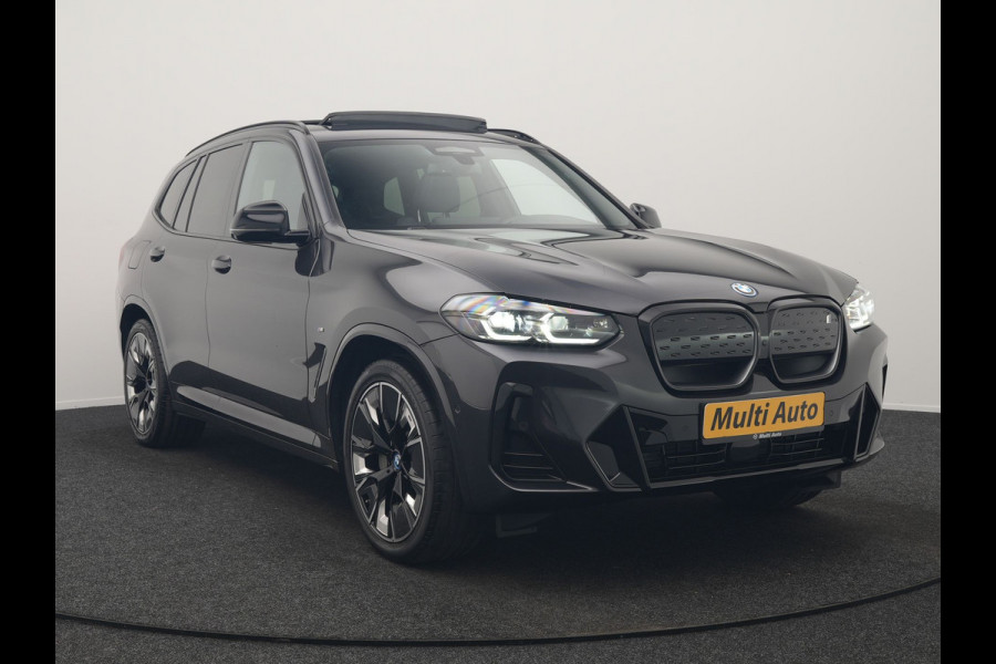 BMW iX3 M Sport 80 kWh 286pk Dealer O.H. | Panodak | Adaptive Cruise | Head Up | 360 Camera | Harman / Kardon | Lederen Sportstoelen Memory & Verwarmd | Keyless | Blis | Stuur Verwarmd | Sfeerverlichting | Apple Carplay | 20"L.M |