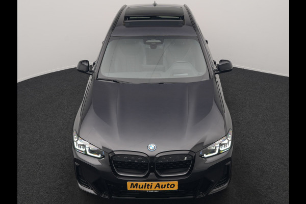 BMW iX3 M Sport 80 kWh 286pk Dealer O.H. | Panodak | Adaptive Cruise | Head Up | 360 Camera | Harman / Kardon | Lederen Sportstoelen Memory & Verwarmd | Keyless | Blis | Stuur Verwarmd | Sfeerverlichting | Apple Carplay | 20"L.M |