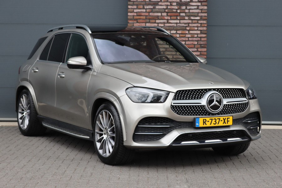 Mercedes-Benz GLE 400 d 4MATIC AMG Line | Luchtvering | Distronic+ | Panoramadak | Burmester | Trekhaak | Standkachel | Surround Camera | Verwarmd Stuurwiel | Keyless Go |