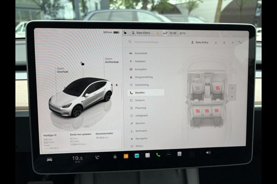 Tesla Model Y Long Range AWD 75 kWh SOH 92% | AFNEEMBARE TREKHAAK| ENHANCHED AUTOPILOT| RESTERENDE ALGEMENE FABRIEKSGARANTIE TESLA T/M 03-2028 OF 80.000KM| ACCU + AANDRIJFLIJN T/M 03-2032/ 192.000KM| RIJKLAAR GELEVERD