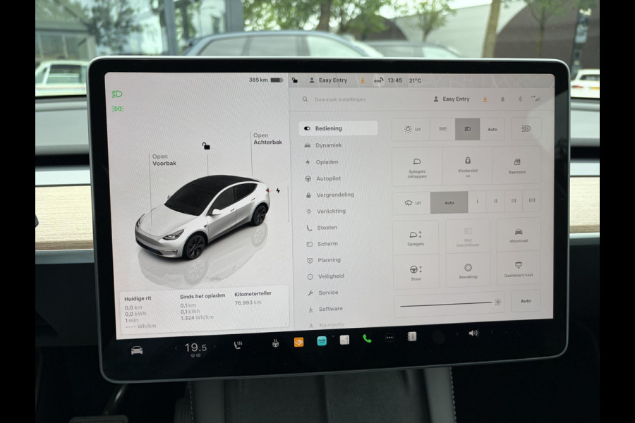 Tesla Model Y Long Range AWD 75 kWh SOH 92% | AFNEEMBARE TREKHAAK| ENHANCHED AUTOPILOT| RESTERENDE ALGEMENE FABRIEKSGARANTIE TESLA T/M 03-2028 OF 80.000KM| ACCU + AANDRIJFLIJN T/M 03-2032/ 192.000KM| RIJKLAAR GELEVERD