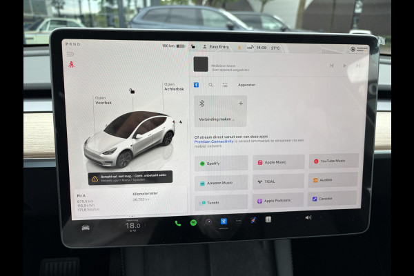 Tesla Y Long Range RWD 75 kWh SOH 97% |26.000KM! | AFNEEMBARE TREKHAAK| RESTERENDE ALGEMENE FABRIEKSGARANTIE TESLA T/M 02-2029 OF 80.000KM| ACCU + AANDRIJFLIJN T/M 02-2033/ 192.000KM| RIJKLAAR GELEVERD